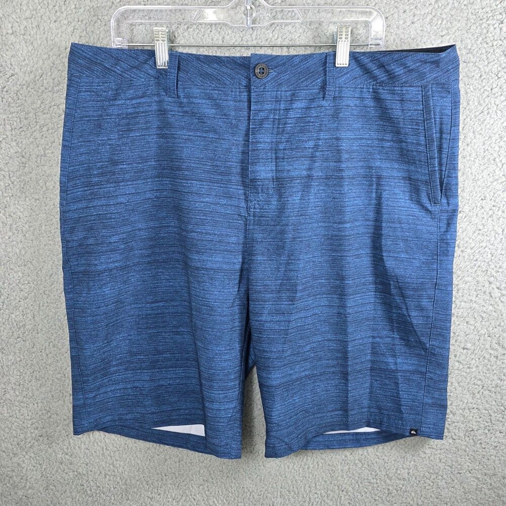 Quicksilver Shorts Men's Blue Amphibian 4 Way Stretch Chino Size 38